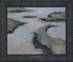 Cathy van der Meulen, landschap, zwevend inlijsten